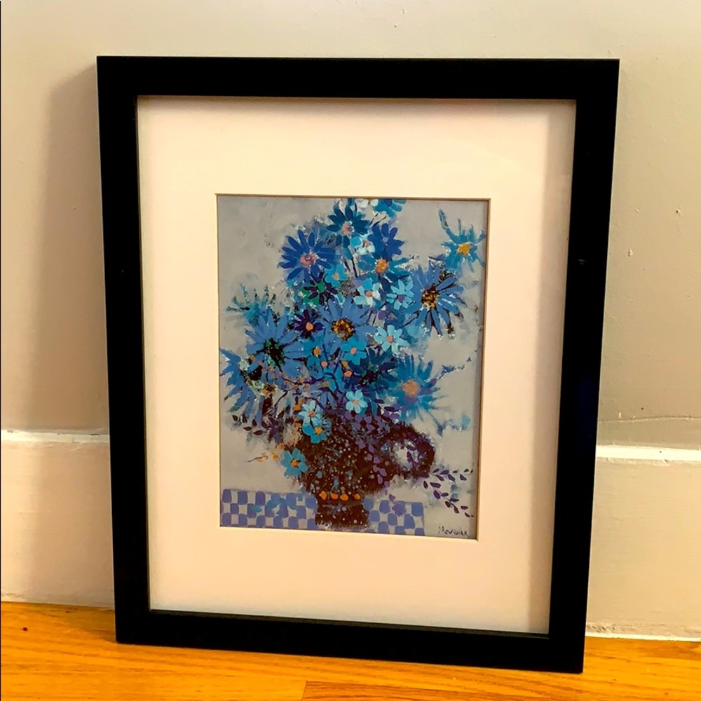 Framed and matted artwork